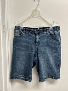 Liz Claiborne Blue Denim Bermuda Shorts